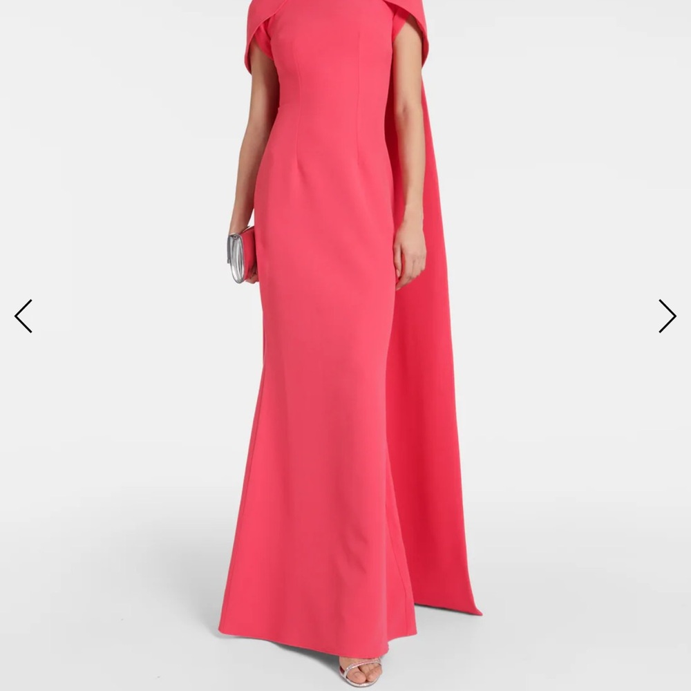 SAFIYAA
Ginkgo caped gown

 Elegant Pink Evening Gown